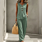 🌿Women's Sleeveless Button Top and Loose Pants Set