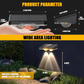 Solar Outdoor Wall Light – 3 Color & Rainbow