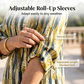 🔥New Arrivals & Special Offers-Women Tie Dye V Neck Blouse Roll Up Sleeve Matching Pants Set