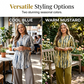 🔥New Arrivals & Special Offers-Women Tie Dye V Neck Blouse Roll Up Sleeve Matching Pants Set