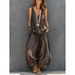 Women's Solid V-Neck Tank & Pants Set