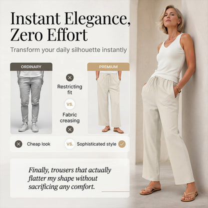 Women's Casual Wide-Leg Drawstring Pants