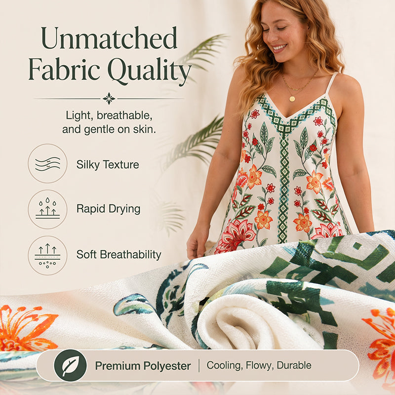 ⌛Limited-Time Offer-Women's Floral Print Sleeveless Slip Dress