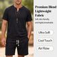 🔥50% OFF NOW🌬️ Men's Breathable Summer Lounge Set‑Soft Short‑Sleeve Top & Shorts Outfit for Daily Relaxation