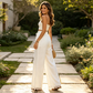 🌿Women's Wide Leg Linen Pants with Lace Hem