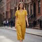 🌿Women's Casual Short Sleeve Wide-Leg Jumpsuit
