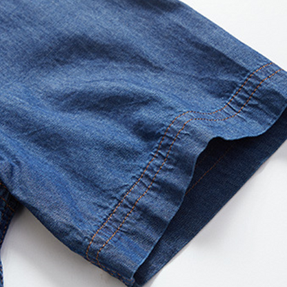 🎉 2026 Sale — Over 30,000 Sold! 💞 Men’s Washed Denim Shirt – Rugged Charm, Effortless Cool 💙