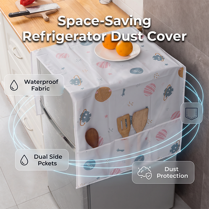 🧊 BUY 1 GET 1 FREE! 🛡️ Refrigerator Top Dust Cover – Dust-proof, wipe-clean & universal fit – Keeps your fridge top spotless & protected ✨