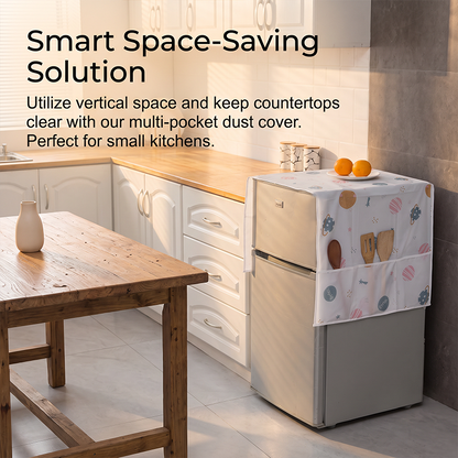 🧊 BUY 1 GET 1 FREE! 🛡️ Refrigerator Top Dust Cover – Dust-proof, wipe-clean & universal fit – Keeps your fridge top spotless & protected ✨