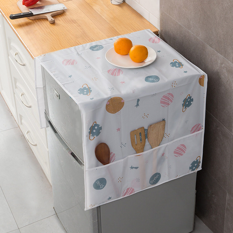 🧊 BUY 1 GET 1 FREE! 🛡️ Refrigerator Top Dust Cover – Dust-proof, wipe-clean & universal fit – Keeps your fridge top spotless & protected ✨