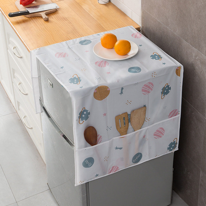 🧊 BUY 1 GET 1 FREE! 🛡️ Refrigerator Top Dust Cover – Dust-proof, wipe-clean & universal fit – Keeps your fridge top spotless & protected ✨