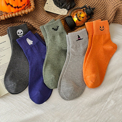 🎉 2026 Sale — Over 34,000 Sold! 🎃 Breathable Halloween Crew Socks – Pumpkin Detail & Unisex Fit 🧦