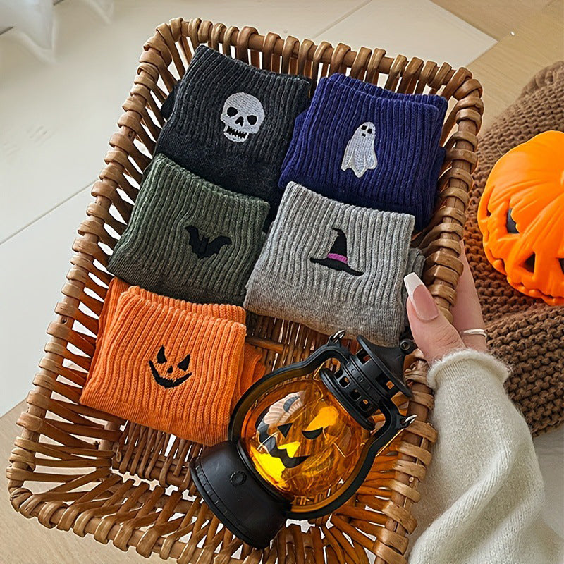 🎉 2026 Sale — Over 34,000 Sold! 🎃 Breathable Halloween Crew Socks – Pumpkin Detail & Unisex Fit 🧦