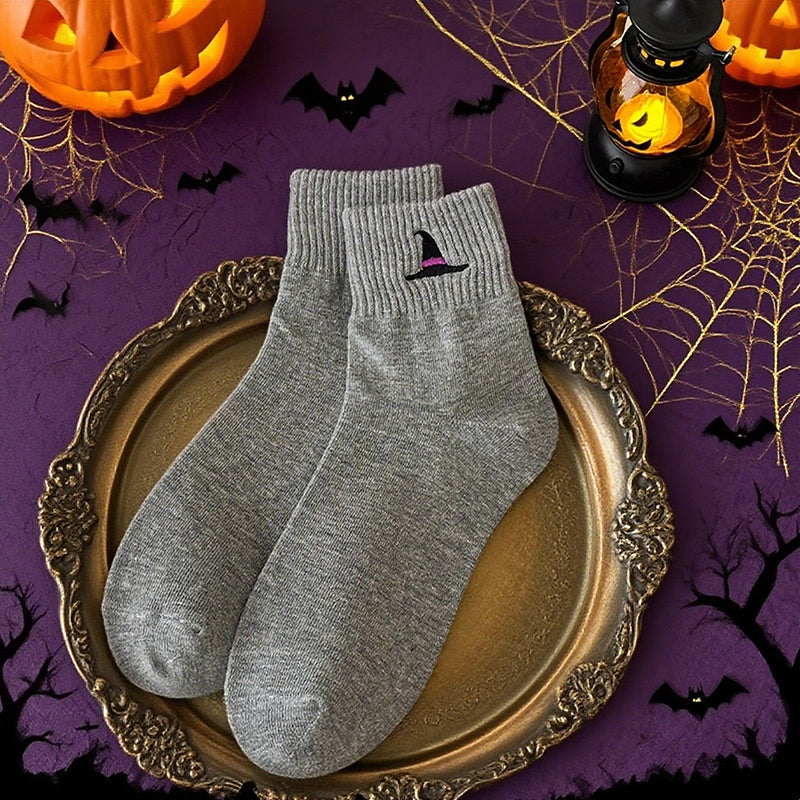 🎉 2026 Sale — Over 34,000 Sold! 🎃 Breathable Halloween Crew Socks – Pumpkin Detail & Unisex Fit 🧦