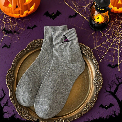 🎉 2026 Sale — Over 34,000 Sold! 🎃 Breathable Halloween Crew Socks – Pumpkin Detail & Unisex Fit 🧦