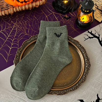 🎉 2026 Sale — Over 34,000 Sold! 🎃 Breathable Halloween Crew Socks – Pumpkin Detail & Unisex Fit 🧦