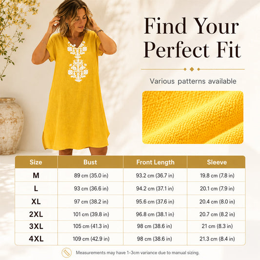Women's Casual V Neck Printed Dress