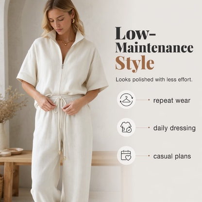Women's Casual Top and Pants Set