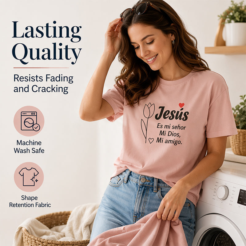 🎉 LIMITED TIME 50% OFF! 👕 Faith Letter Print Tee – Soft Daily Inspiration ✨