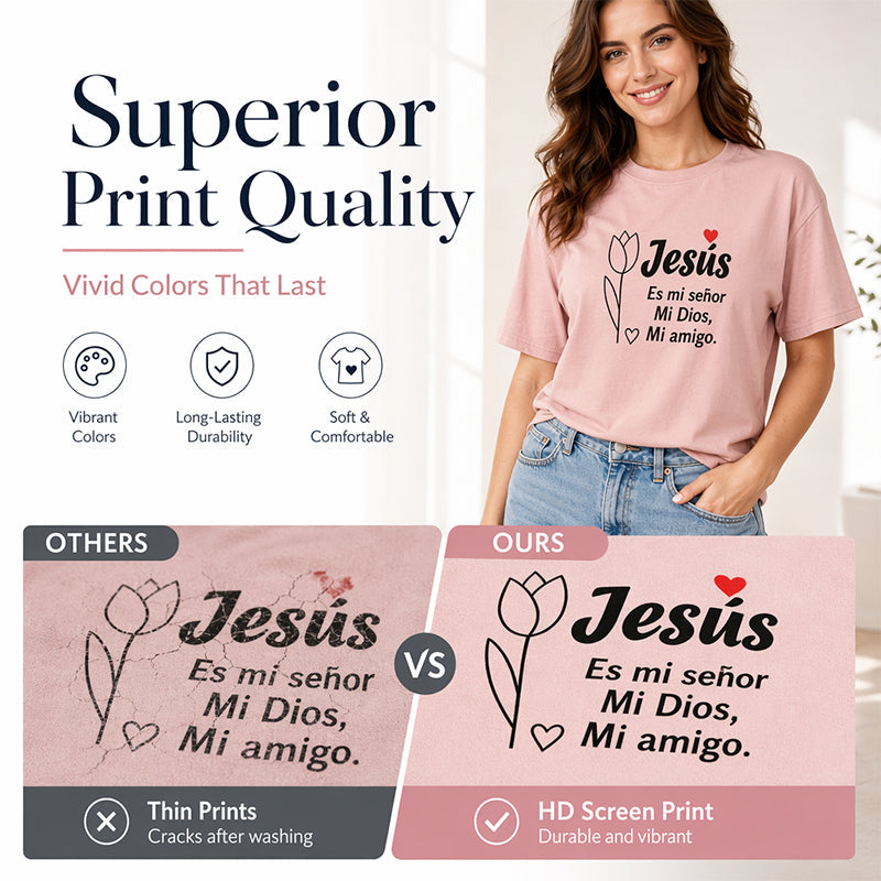 🎉 LIMITED TIME 50% OFF! 👕 Faith Letter Print Tee – Soft Daily Inspiration ✨