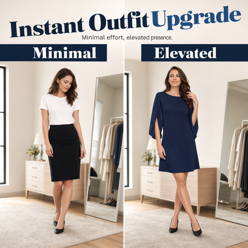 🔥New Arrivals and Special Offers-Women Elegant Solid Color Round Neck Dress