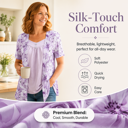 Women's Plus Size Floral Print Top