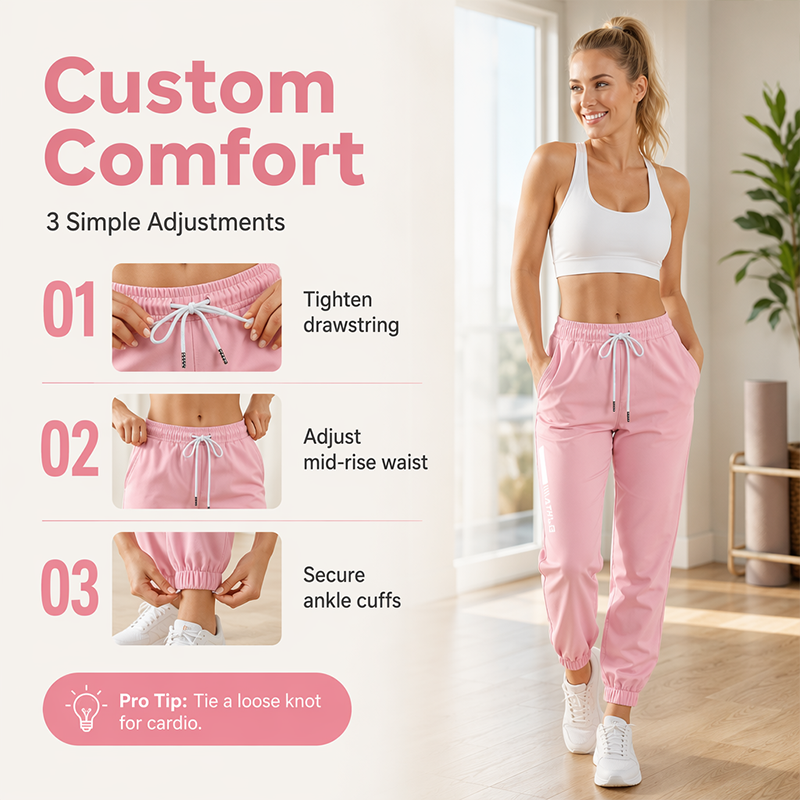 Women's Slim Fit Joggers 👖 Sleek, Stretchy & Ready to Move – Your Go-To for Laid-Back Days ✨