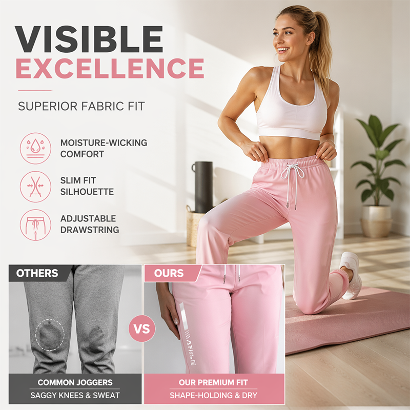 Women's Slim Fit Joggers 👖 Sleek, Stretchy & Ready to Move – Your Go-To for Laid-Back Days ✨