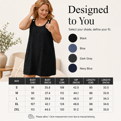 Women's Sleeveless Tank Dress with Pockets