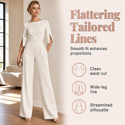 ⌛Limited-Time Offer-Elegant Beaded Slim Jumpsuit