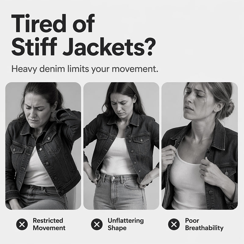 Women's Solid Color Jean Jacket