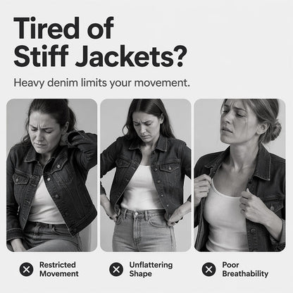 Women's Solid Color Jean Jacket