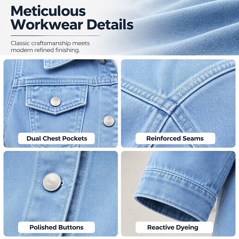 Women's Solid Color Jean Jacket