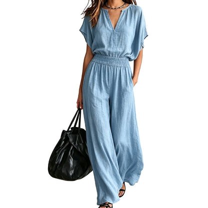 ⌛Limited-Time Offer-Women Casual Cotton Linen Loungewear Set
