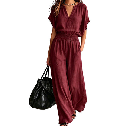 ⌛Limited-Time Offer-Women Casual Cotton Linen Loungewear Set