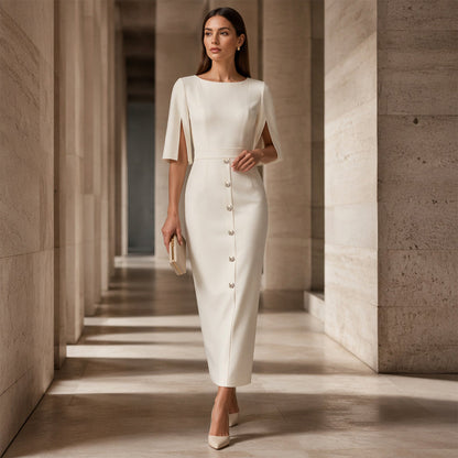 Women's Elegant Split Sleeve Dress