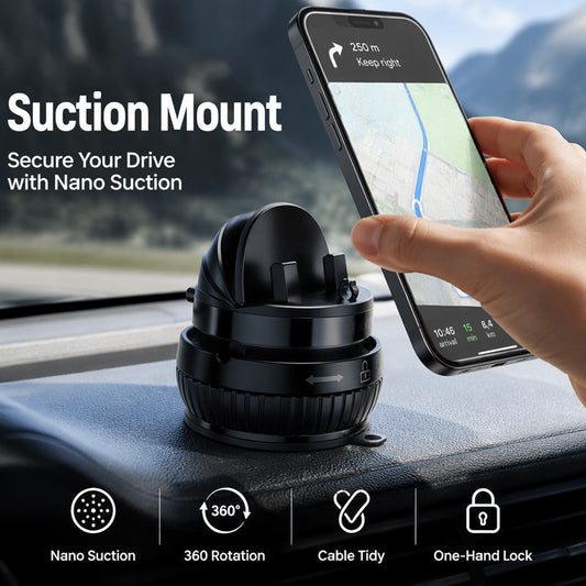 ⌛Limited-Time Offer-360 Rotating Dashboard Phone Mount