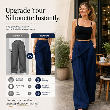 🌿Women's Irregular Wrap Wide-Leg Pants