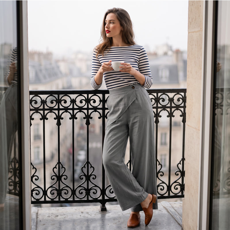 🌿Women's Irregular Wrap Wide-Leg Pants