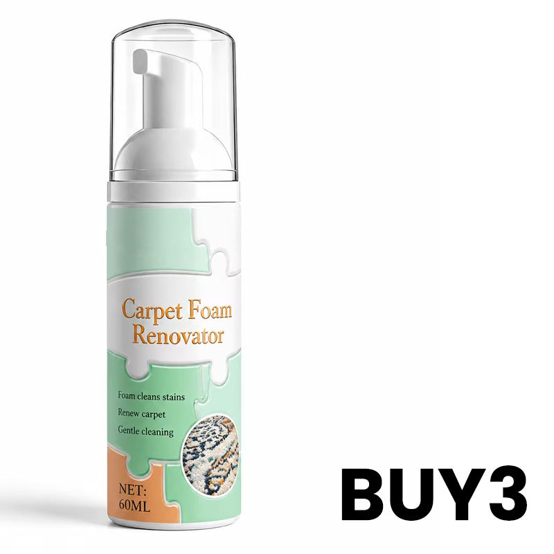 ⏳ Limited Time Buy 2 Get 1 Free - 50% OFF! ✨Waterless Carpet Foam Stain Remover with Towel