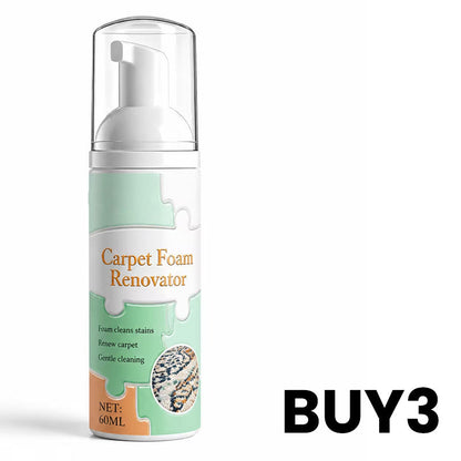 ⏳ Limited Time Buy 2 Get 1 Free - 50% OFF! ✨Waterless Carpet Foam Stain Remover with Towel