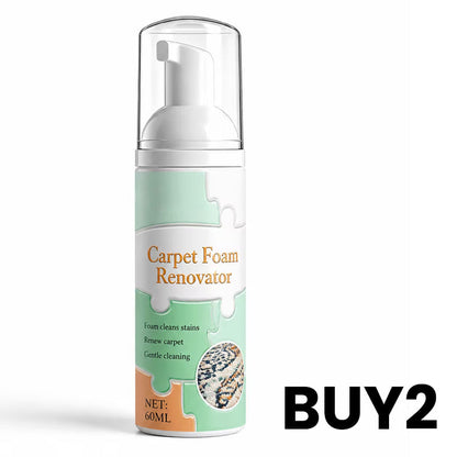 ⏳ Limited Time Buy 2 Get 1 Free - 50% OFF! ✨Waterless Carpet Foam Stain Remover with Towel
