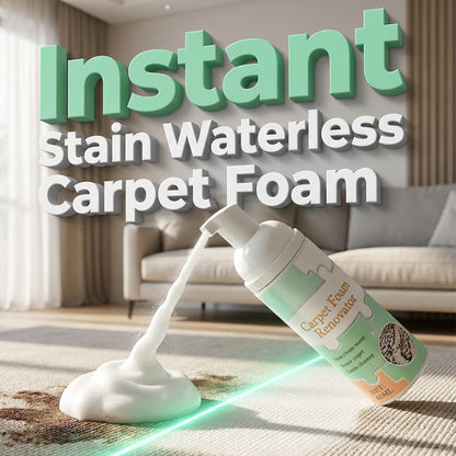 ⏳ Limited Time Buy 2 Get 1 Free - 50% OFF! ✨Waterless Carpet Foam Stain Remover with Towel