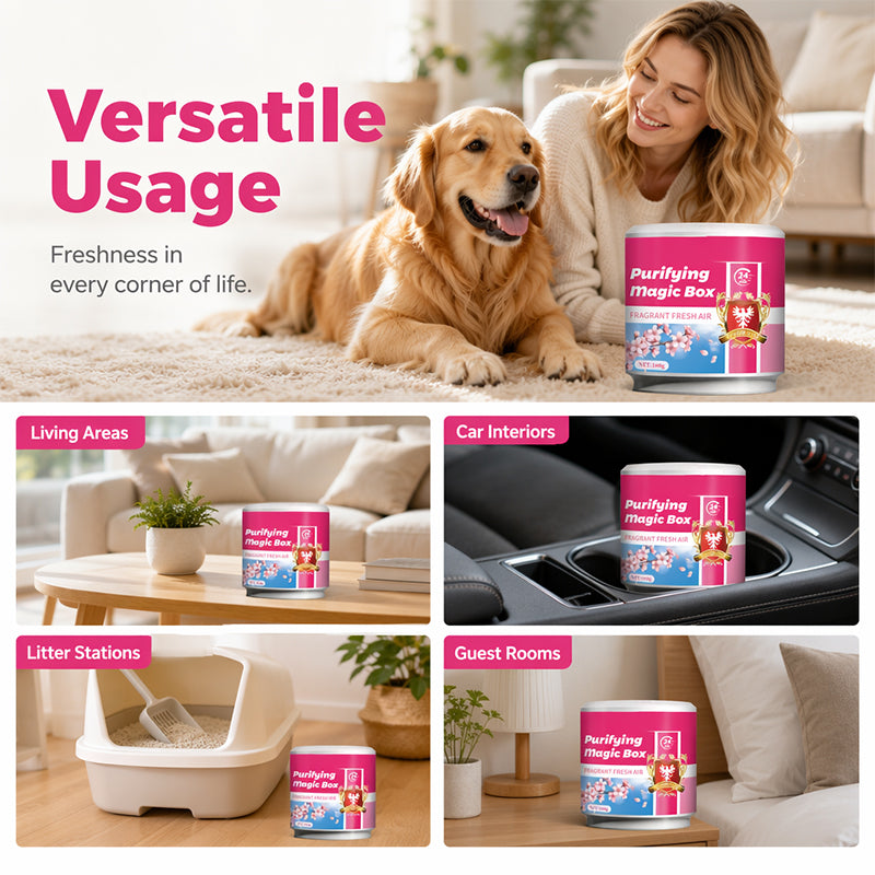 Pet Odor Eliminator Gel 160g Purifying Magic Box