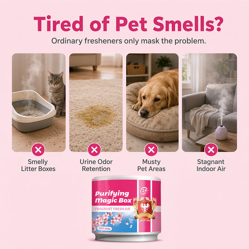 Pet Odor Eliminator Gel 160g Purifying Magic Box