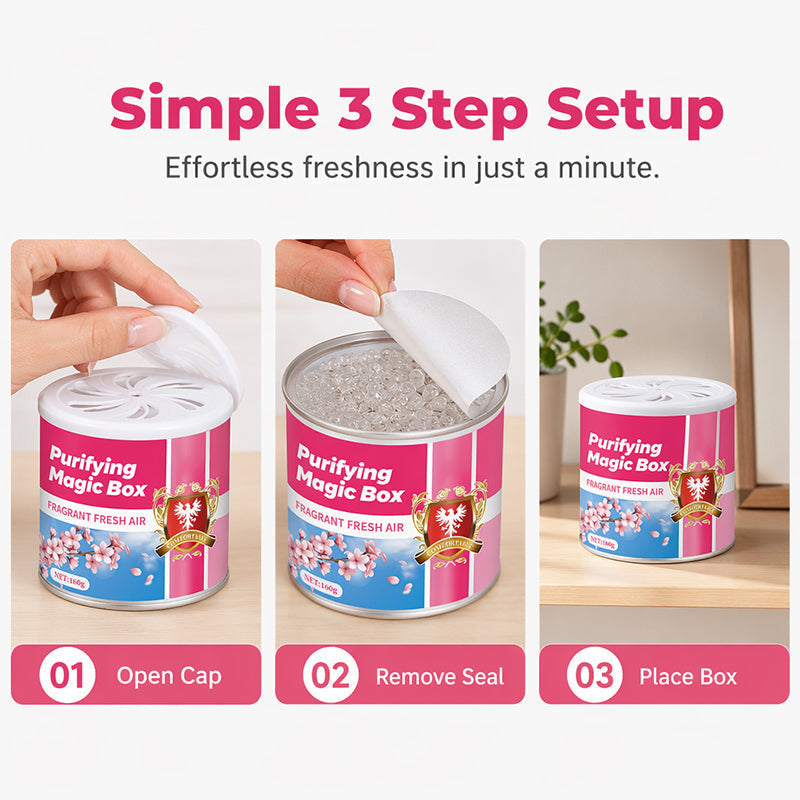 Pet Odor Eliminator Gel 160g Purifying Magic Box