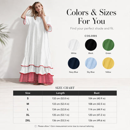 Women's Summer Tiered Ruffle Maxi Dress