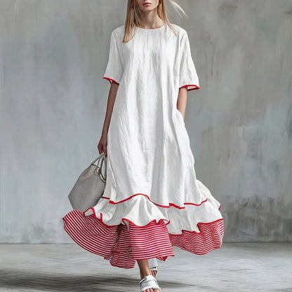 Women's Summer Tiered Ruffle Maxi Dress