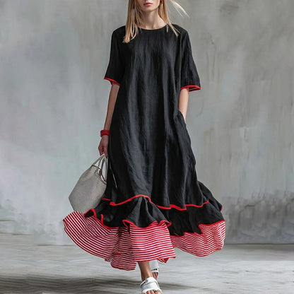 Women's Summer Tiered Ruffle Maxi Dress