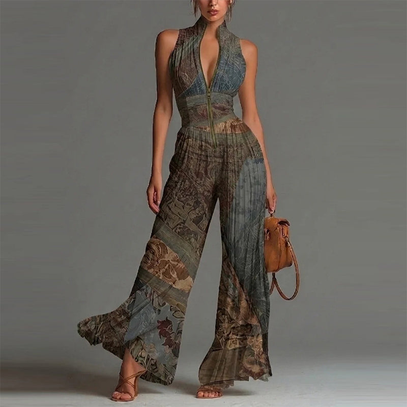 ⏳🔥LIMITED-TIME 50% OFF! ⏰Flowing Pleated Jumpsuit